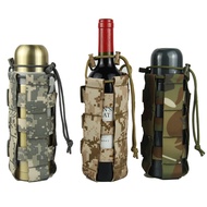 0.5L-2.5L Tactical Molle Water Bottle Bag Pouch Sport Cover Holster Outdoor Travel Kettle Bag