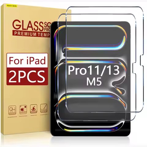 2pcs For iPad Pro 11 13 M5 2025 Tempered Glass Screen Protector On iPad Pro 11 M5 M4 13 Film Accesso