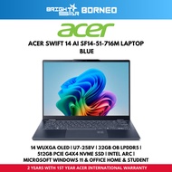 ACER Swift 14 SF14-51-716M Laptop - 14" WUXGA OLED/U7-258V/32GB OB LPDDR5/512GB SSD/W11+HNS