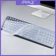 QUU Waterproof Dustproof Keyboards Cover Silicone Transparents Protective Film for K235 K375 MK235 M