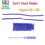 【SG】For Dyson V6 V7 V8 V10 V11 Soft Veet Roller Suction Blue Hose with Plush Strip Dyson vacuum cleaner Replacement Part