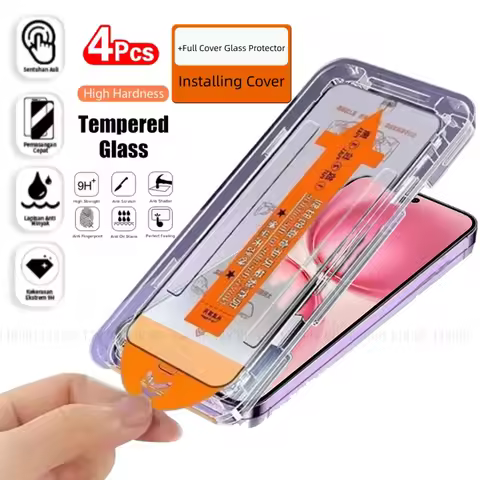 4/3/2/1Pcs For Vivo X200 FE Glass Vivo X200 FE Tempered Glass Protective Dust Free Full Cover Glue S