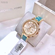 Michael Kors手錶MK6364 時尚名媛果凍粉藍色錶帶女錶