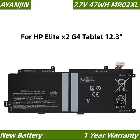 New MR02XL MC02XL HSTNN-DB9E Laptop Battery For HP Elite X2 G4 Tablet L45645-271 L45645-2C1 L46601-0