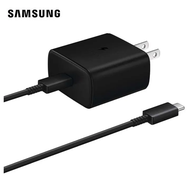 เครื่องชาร์จ Samsung เดิม25W 45W อะแดปเตอร์ PD ชาร์จเร็วสุดๆแท่นชาร์จผนังเดินทางพร้อม3สายสำหรับซัมซุ