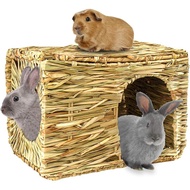 HERCOCCI Extra Large Grass House For Rabbit, Foldable &Amp; Comfortable House
