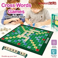 CLASSIQUE Scrabble Cross Words Games Word Forming Board Game Educational Spelling Alphabet / Permain