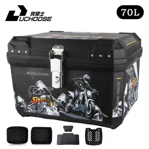 70L Tail Box Motorcycle Universal Trunk For R1200GS R1250GS F800GS F850GS G310gs Top Rear Luggage To