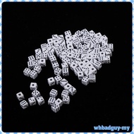 [WhbadguyMY] 100pcs 5mm Six Sided D6 Dice Dies for Table Games  RPG Gaming Gift Collection