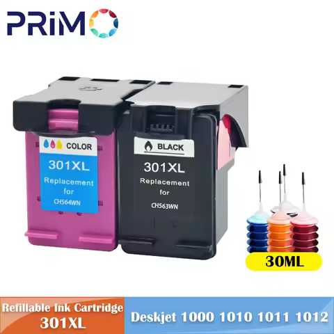 301XL 301 XL Refillable Ink Cartridge for HP Deskjet 1000 1010 1011 1012 1050 1050A 1051 1055 1056 2