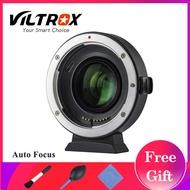 Viltrox EF-EOS M2 Auto Focus Lens Mount Adapter Ring 0.71X Focal Lenth Multiplier USB Upgrade for Canon EF Series Lens to EOS EF-M Mirrorless Camera for Canon EOS M/ M2/ M3/ M5/ M6/ M10/ M50/ M100