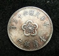 中華民國63年天然氧化壹圓硬幣