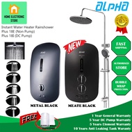 Alpha Smart Rain Shower 18i Water Heater With DC Pump 18-i 18 i | Alpha Smart Rain Shower 18e Water Heater 18-e 18 e