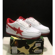 A Bathing Ape (BAPE) STA  AF1 Men's and Women's low cut fashionable board shoes Sneakers