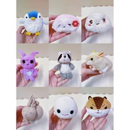 Preloved soft toy plush M17B Penguin Mochipan Kamaboko Japan Riceball Onigiri raccoon hamster rabbit