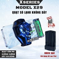 Quạt tản nhiệt điện thoại sò lạnh X3A Pro pin sạc 2000mAh / L08 / DL10 / SL03 / X29 / X111 nam châm