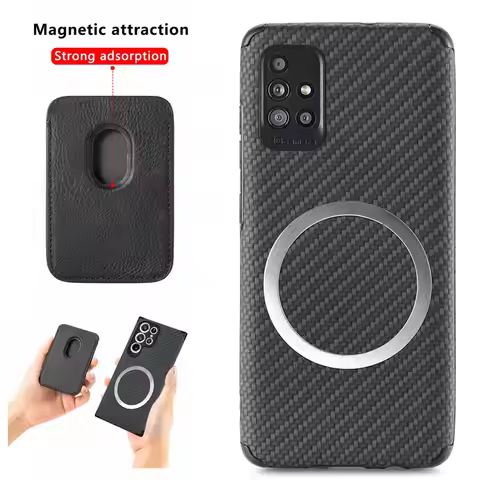 for Magsafe Wallet Card Holder Cover for Samsung A53 A73 A33 A23 A13 A52S A72 A32 A12 A22 M33 M53 Wi