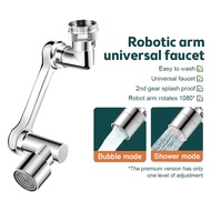 1080° Universal Rotating Faucet Extender Large Angle Rotating Robot Arm Nozzle Faucet Adapter Faucet