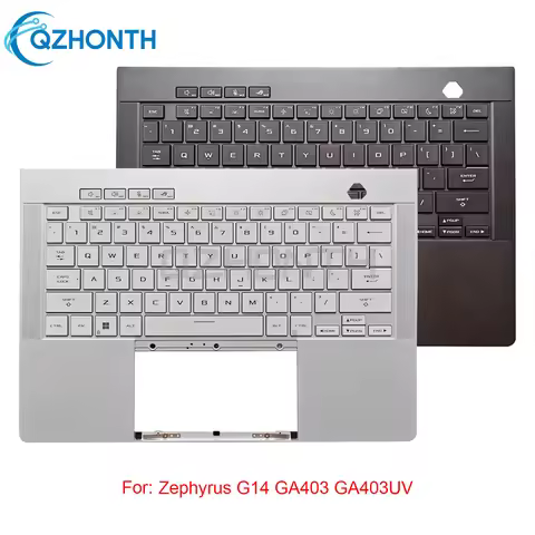 Used Palmrest with Backlit Keyboard For ASUS ROG Zephyrus G14 GA403 GA403UV 14"
