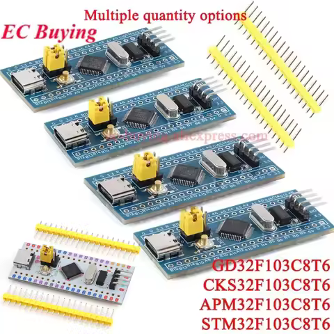 STM32F103C8T6 GD32F103C8T6 CKS32F103C8T6 APM32F103C8T6 STM32 Type-C ARM Chip Core System Development