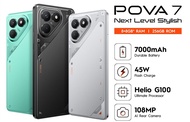 handphone TECNO POVA 7 - 8+8GB*/256GB 7000mAh + 45W Mediatek Helio G100 Ultimate