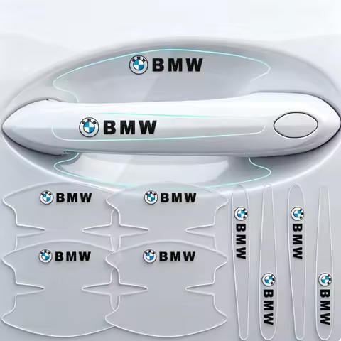8Pcs/set Car Stickers Door Handle Bowl Scratch Protective Sticker For BMW X1 X3 X4 X5 E46 E90 F20 E6