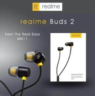 realme buds 2 หูฟัง realme buds 2 Wired Earbud In-ear mi Bass Subwoofer Stereo Earphones Hands-free 3.5mm With Mic For xiaomi huawei sony samsung