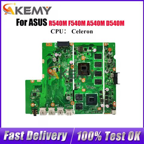 X540MB Laptop Motherboard For ASUS VivoBook A540M X540MAR D540M X540MAS R540M X540M X540MB F540M Mai