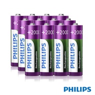 Philips 飛利浦 低自放鎳氫充電電池 AA 3號(2000mAh 12入)