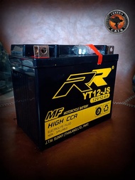 แบตเตอร์รี่RRรุ่น YT12-JS /TRIUMPH Bonneville T120Bonneville T100 /Susuki V-strom650 /Kawasaki ER6Nโ