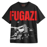 FUGAZI BLACK UNISEX OVERSIZE TSHIRT - TFIKS