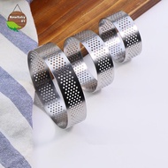 Nebaby 5/6/7/8/9/10 CM Perforated Tart Rings With Hole Stainless Steel Tart Bottom Tower Fruit Pie Q
