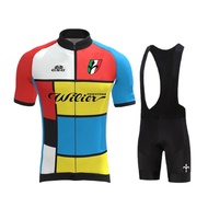 Wilier 2022 Summer Cycling Jersey Men Set Bib Shorts Set Mountain Bike Bicycle Suit Anti-UV Bicycle Team Racing Uniform Clothes