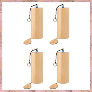 (NVIS) 4X Chakra Chime Bamboo Meditation Chimes for Outdoors Wind Chime Sound Instruments Chimes Set