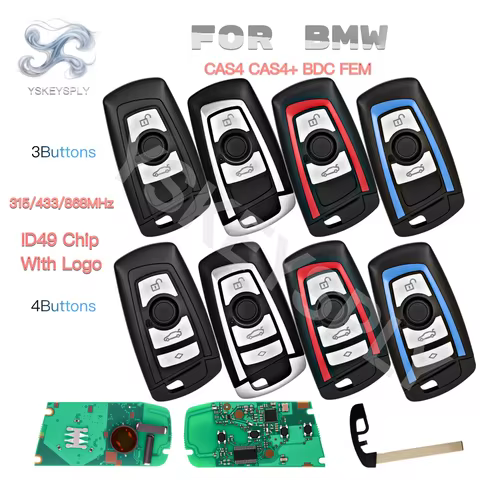 For BMW 3 5 7 Series X3 X5 X6 F10 F30 F31 520 730 740 FEM BDC CAS4 CAS4+ Smart Entry Remote Key Fob 
