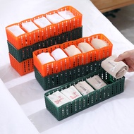 Stackable Underwear Storage Box Five-Grid Plastic Organizing Box Drawer Socks Underwear Storage Mult