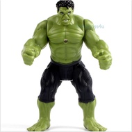18cm Doll Figure With led Light Spider-Man Hulk Iron Man American Team Thanos Thor Marvel Handmade Avengers Luminous