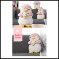 ▼ ◺ MINISO Penguin Pink Plush Toy