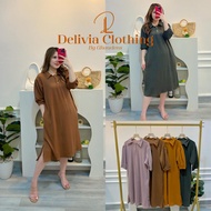 Delivia - Midi Dress Pollo Waffle Knit import 7888