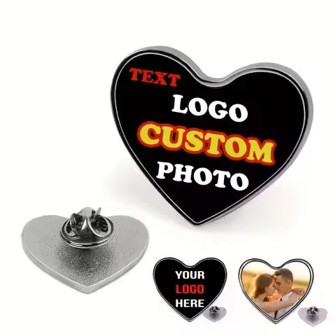 Customized Photo/Text/Logo Badges Personalised Picture Creative Badges Customisable Images and Text 