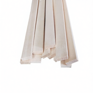 Flat Polished Pine Wood Strips 1x3cm