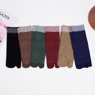 Qstar Aurat Floral Nylon Ankle Split-Toe Socks Stokin Muslimah Pendek Nylon Hitam Kulit & Berwarna