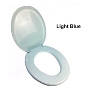 Techplas Toilet Bathroom Plastic Seat Cover / Plastik Jamban Duduk Tandas Penutup Tandas Duduk-light blue only