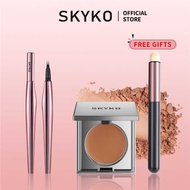 SKYKO Makeup Set Waterproof Eyebrow Pencil Cream Blush Complimentary Lipstick and Lip Brush