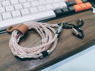 8絞7N單晶銅混單晶銀線 MMCX 2.5 for AKG/Campfire/JVC/Shure/Westone/SONY