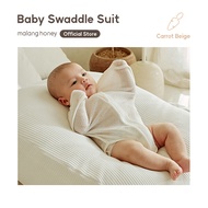 Malang Honey Official] ชุดห่อตัวแบบปรับความยาวได้ออร์แกนิกเกาหลี 100% สำหรับทารกแรกเกิด - Real Mesh 