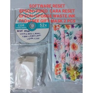 RESET EPSON L1110, L3110, L3150, L3190 AND WASTE INK PAD SPONGE