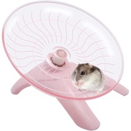 ATUBAN Hamster Wheel Hamster Flying Saucer Silent Exercise Wheel Running Wheel for Dwarf Hamsters Gerbil Mice Small Animals (Pink)