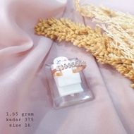 375 8K genuine gold AYU gem fashion ring