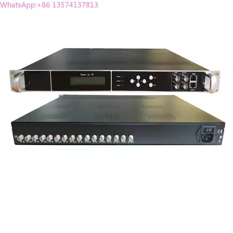 8-Channel Dvb-C/T/T2 Dvb-S/S2/S2x Isdb-T Atsc to Ip/Asi Dvb-S2 Ird Gateway Satellite Tv Receivers Di